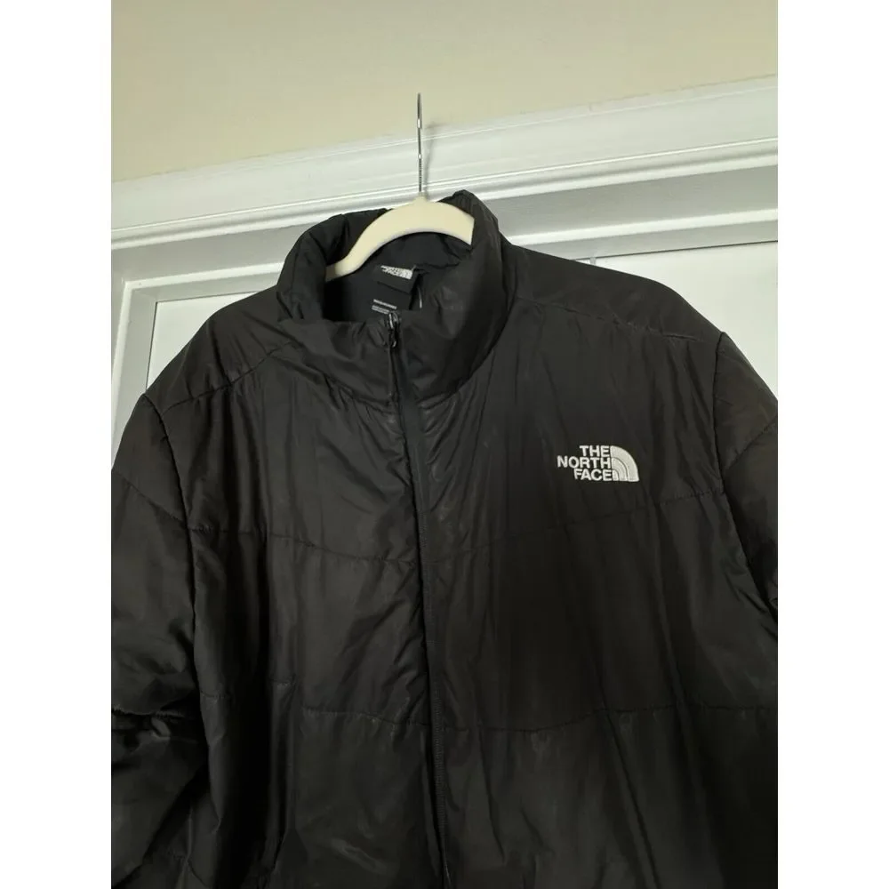 The North Face Long‎ Sleeve Full Zip Jacket Men's Size XL Windbreaker Black Top